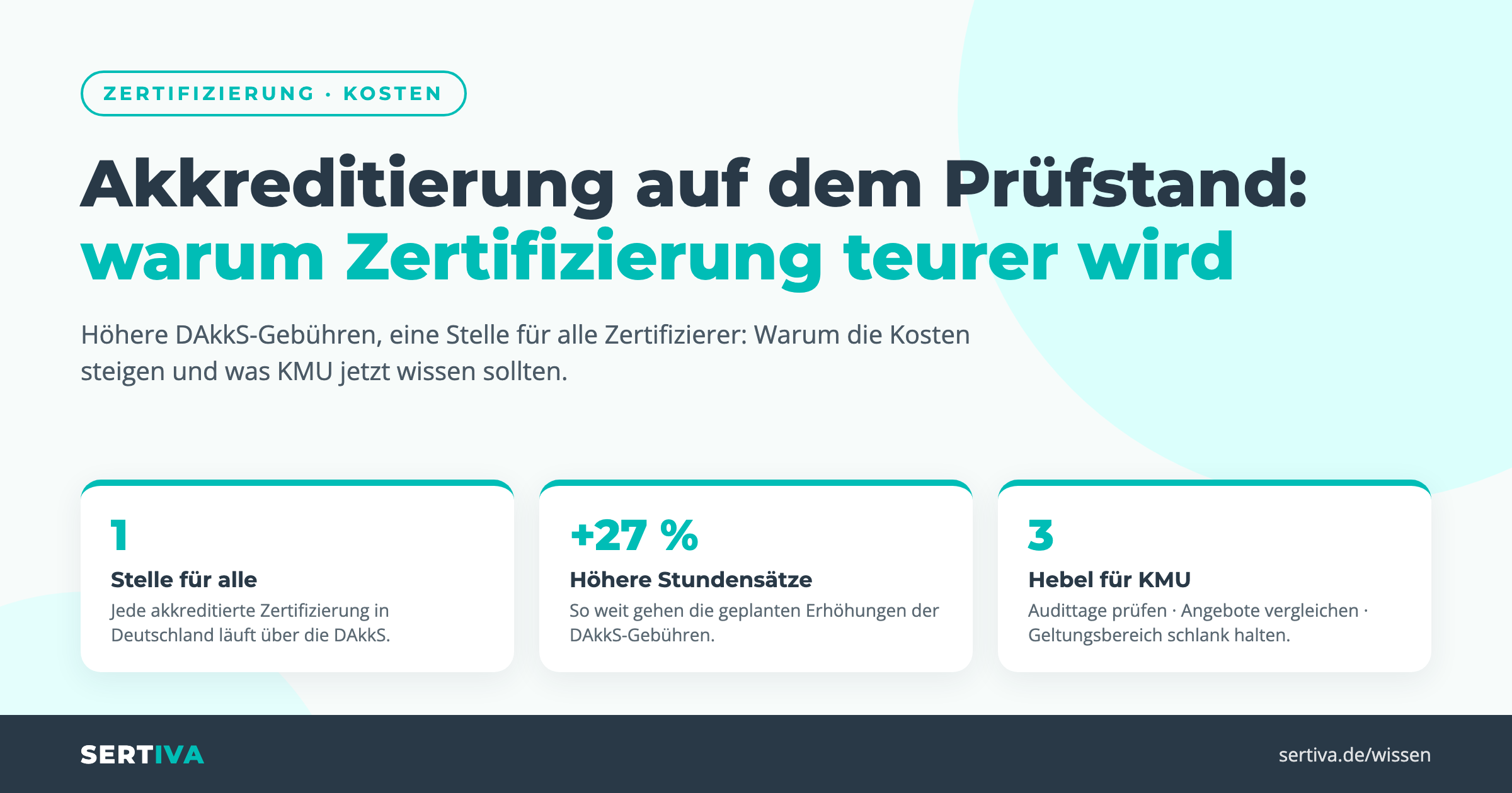 Akkreditierung auf dem Prüfstand: Warum Zertifizierung in Deutschland teurer wird – und was KMU jetzt wissen sollten